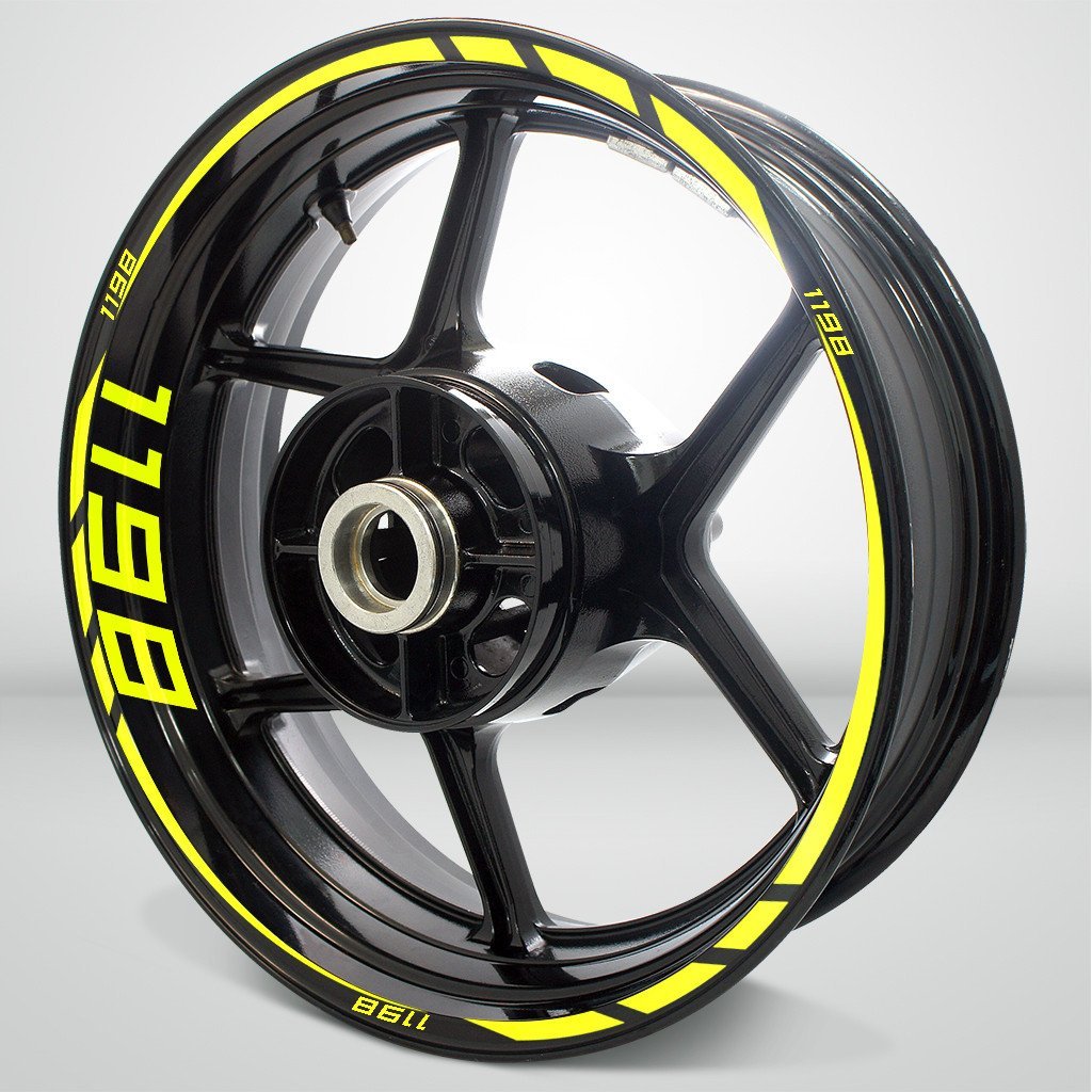 Ducati 1198 Motorcycle Rim Wheel Decal Accessory Sticker - Motorcycle stickers and decals