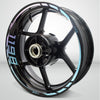 Ducati 1198 Motorcycle Rim Wheel Decal Accessory Sticker - Motorcycle stickers and decals