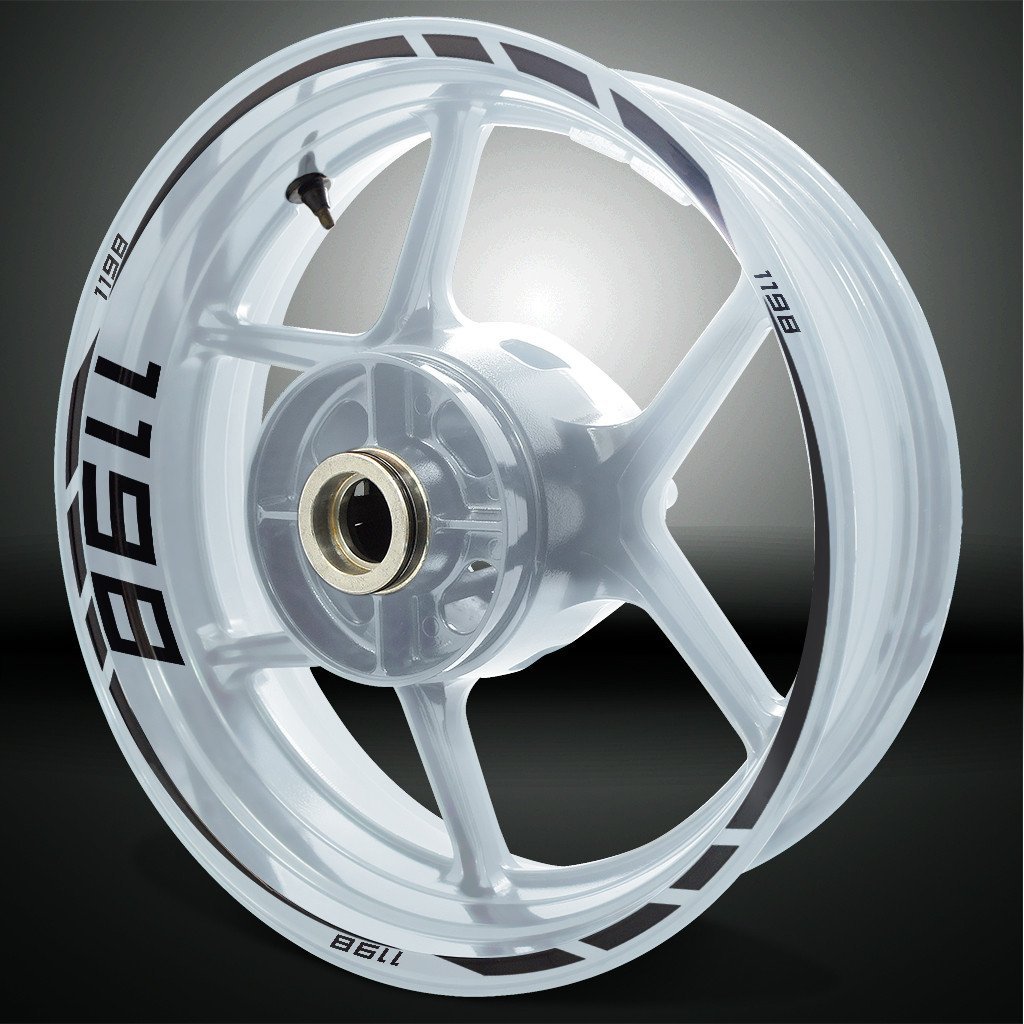 Ducati 1198 Motorcycle Rim Wheel Decal Accessory Sticker - Motorcycle stickers and decals