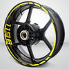 Ducati 1198 Motorcycle Rim Wheel Decal Accessory Sticker - Motorcycle stickers and decals