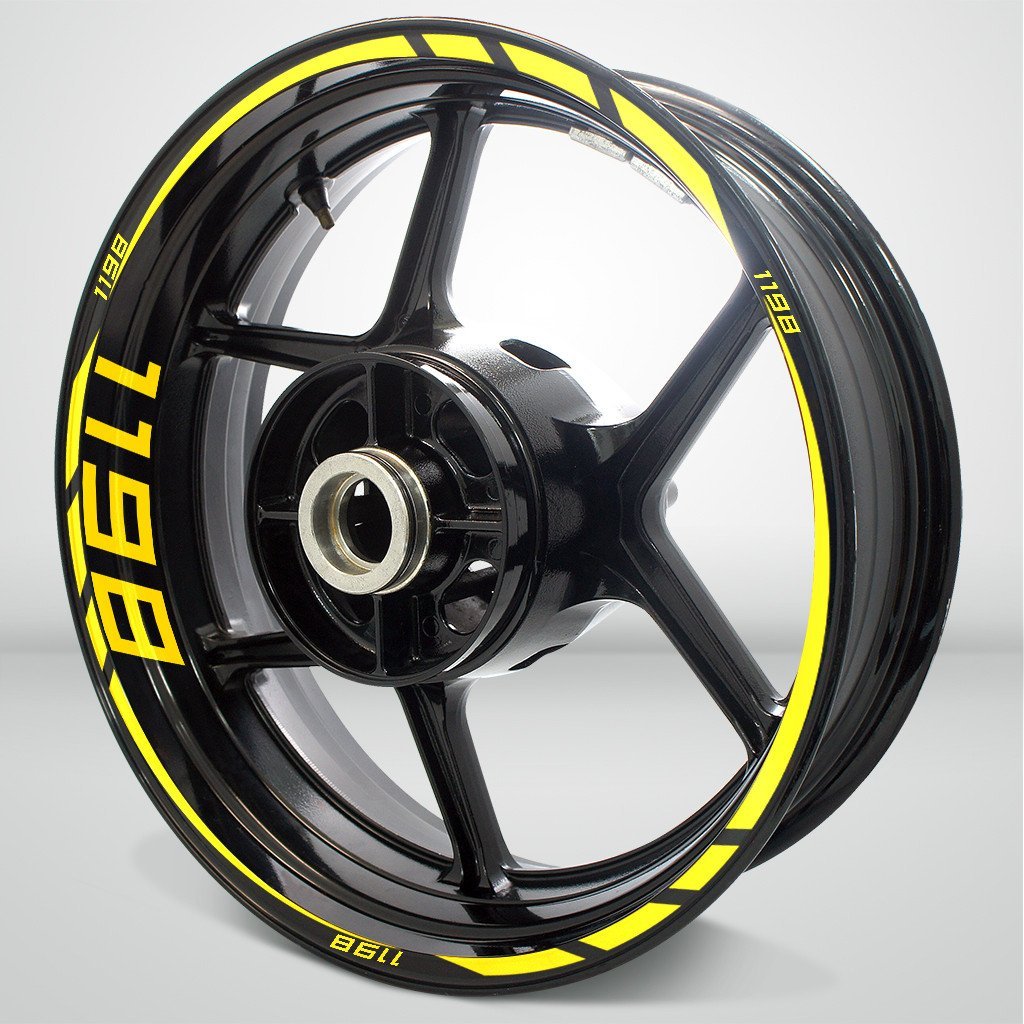 Ducati 1198 Motorcycle Rim Wheel Decal Accessory Sticker - Motorcycle stickers and decals