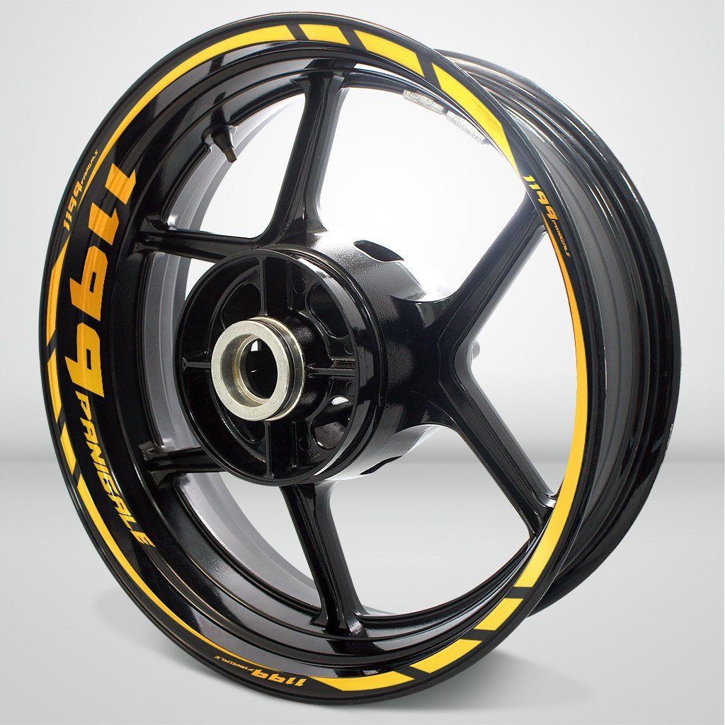 Ducati 1199 Panigale Motorcycle Rim Wheel Decal Accessory Sticker - Motorcycle stickers and decals