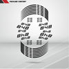 Ducati 848 Motorcycle Rim Wheel Decal Accessory Sticker - Motorcycle stickers and decals