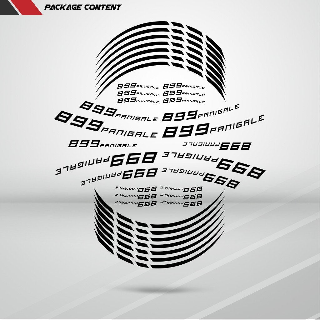 Ducati 899 Panigale Motorcycle Rim Wheel Decal Accessory Sticker - Stickman Vinyls