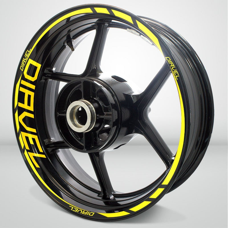 Ducati Diavel Motorcycle Rim Wheel Decal Accessory Sticker - Motorcycle stickers and decals