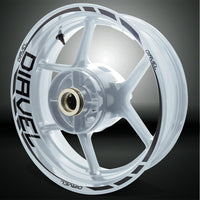 Ducati Diavel Motorcycle Rim Wheel Decal Accessory Sticker - Motorcycle stickers and decals