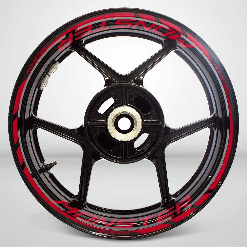 Ducati Monster Motorcycle Rim Wheel Decal Accessory Sticker - Stickman Vinyls