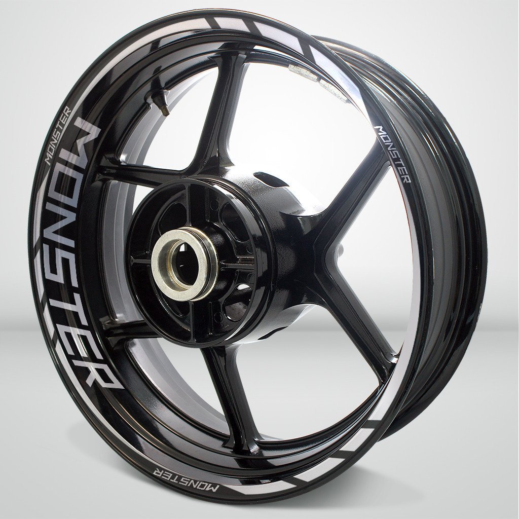 Ducati Monster Motorcycle Rim Wheel Decal Accessory Sticker - Motorcycle stickers and decals