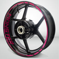 Ducati Monster Motorcycle Rim Wheel Decal Accessory Sticker - Motorcycle stickers and decals
