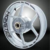 Ducati Monster Motorcycle Rim Wheel Decal Accessory Sticker - Motorcycle stickers and decals