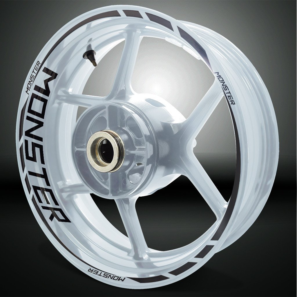Ducati Monster Motorcycle Rim Wheel Decal Accessory Sticker - Motorcycle stickers and decals
