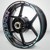 Ducati Monster Motorcycle Rim Wheel Decal Accessory Sticker - Motorcycle stickers and decals