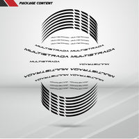 Ducati Multistrada Motorcycle Rim Wheel Decal Accessory Sticker - Motorcycle stickers and decals