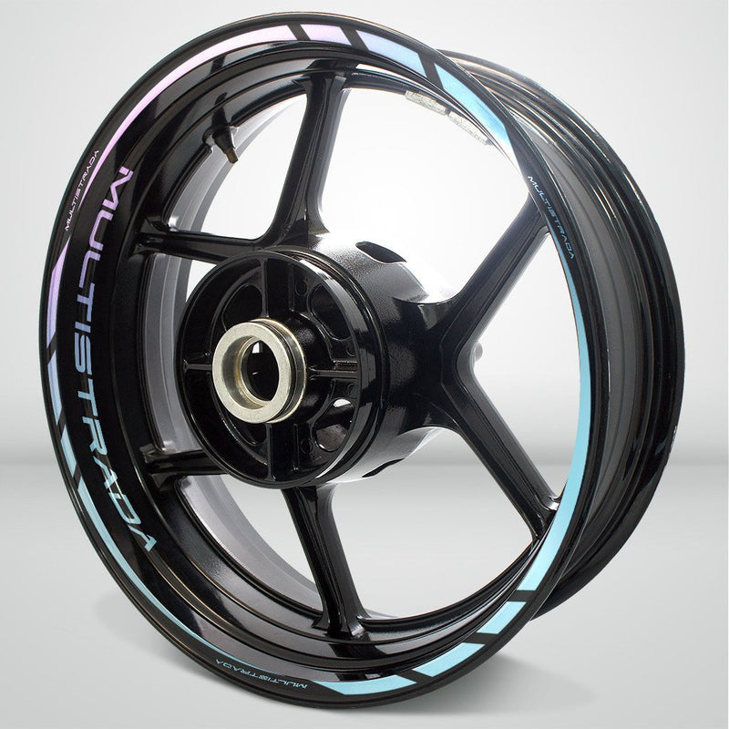 Ducati Multistrada Motorcycle Rim Wheel Decal Accessory Sticker - Motorcycle stickers and decals