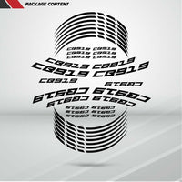 Honda CB 919 Motorcycle Rim Wheel Decal Accessory Sticker - Motorcycle stickers and decals