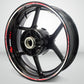 Honda CBR 1000RR Wheel Rim Sticker Decal Stripe Motorcycle Bike MM-Kit v3 - Stickman Vinyls