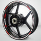 Honda CBR 600RR Wheel Rim Sticker Decal Stripe Motorcycle Bike MM-Kit v3 - Stickman Vinyls