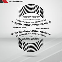 Honda CBR Fireblade Motorcycle Rim Wheel Decal Accessory Sticker - Motorcycle stickers and decals