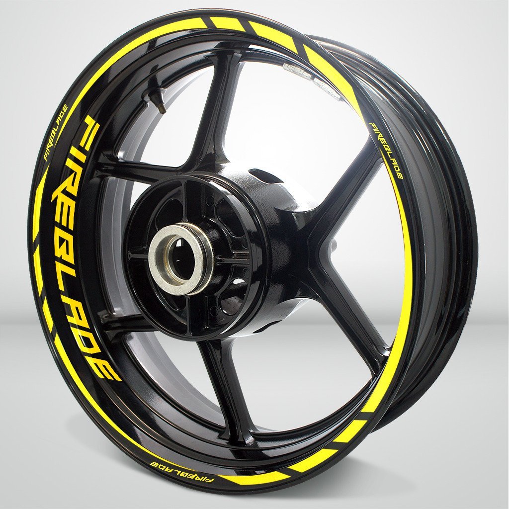 Honda CBR Fireblade Motorcycle Rim Wheel Decal Accessory Sticker - Motorcycle stickers and decals