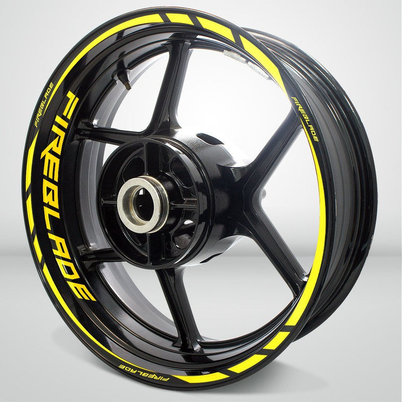 Honda CBR Fireblade Motorcycle Rim Wheel Decal Accessory Sticker - Motorcycle stickers and decals