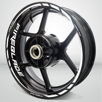 Honda CBR Fireblade Motorcycle Rim Wheel Decal Accessory Sticker - Motorcycle stickers and decals