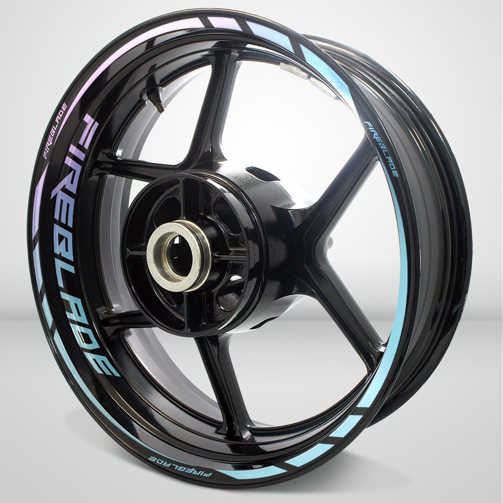 Honda CBR Fireblade Motorcycle Rim Wheel Decal Accessory Sticker - Motorcycle stickers and decals