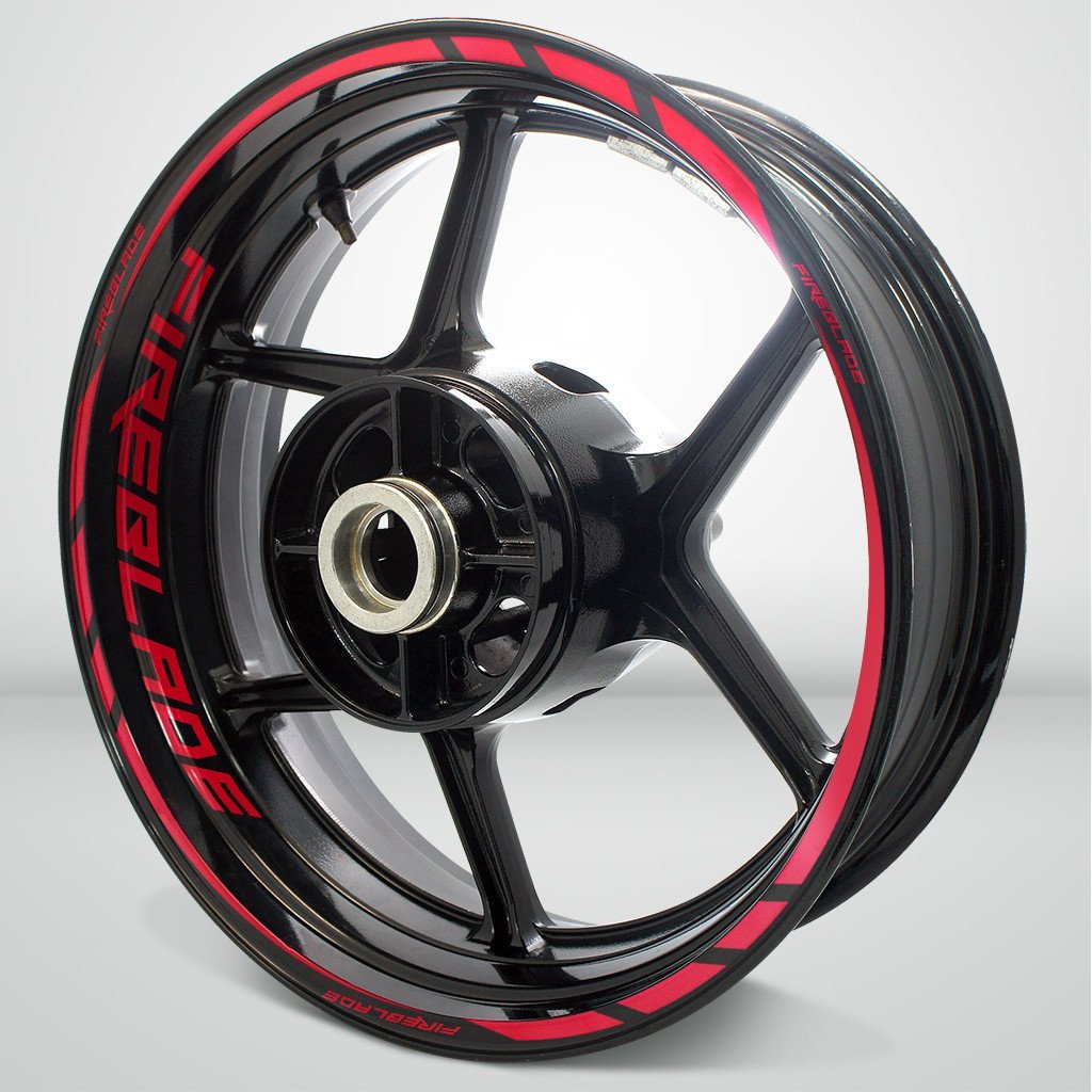 Honda CBR Fireblade Motorcycle Rim Wheel Decal Accessory Sticker - Motorcycle stickers and decals