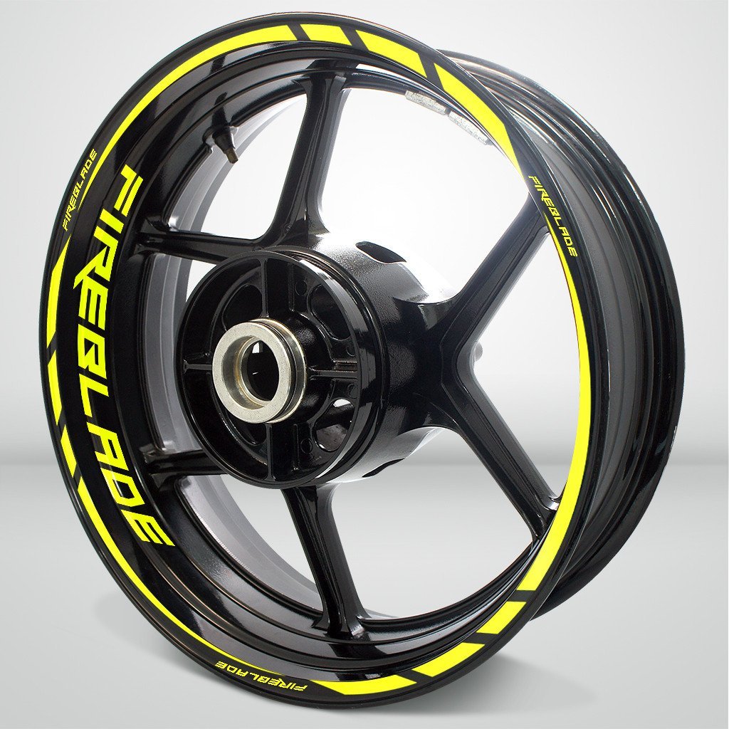 Honda CBR Fireblade Motorcycle Rim Wheel Decal Accessory Sticker - Motorcycle stickers and decals