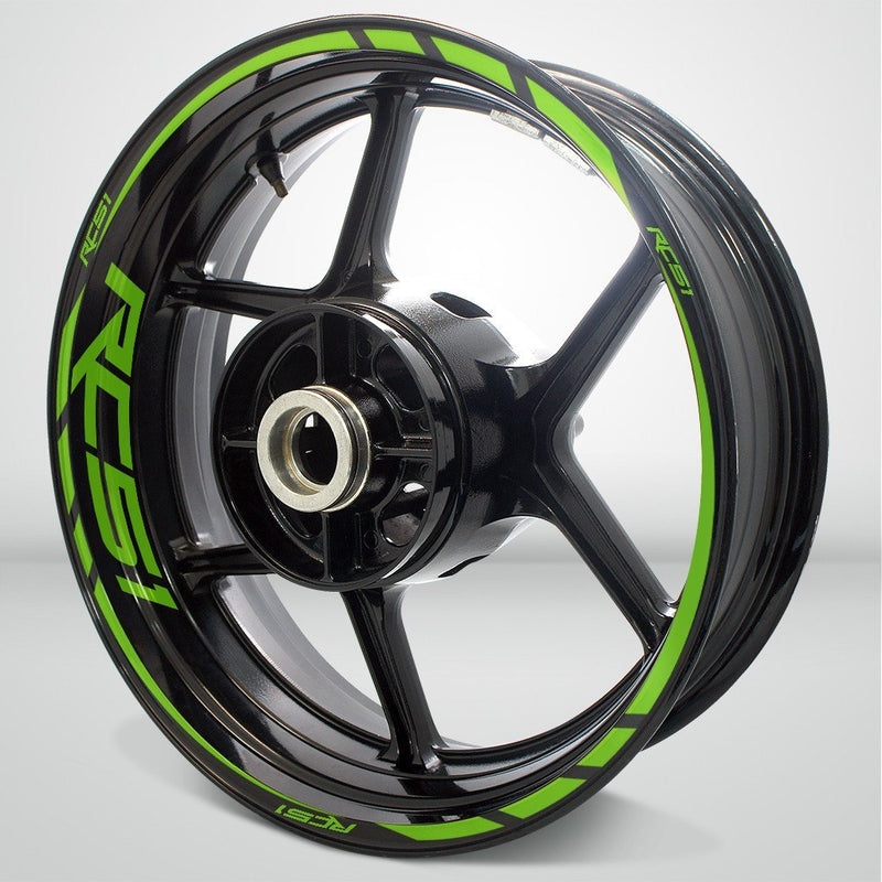 Honda RC51 Motorcycle Rim Wheel Decal Accessory Sticker - Motorcycle stickers and decals
