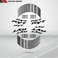 Honda RVT Motorcycle Rim Wheel Decal Accessory Sticker - Motorcycle stickers and decals