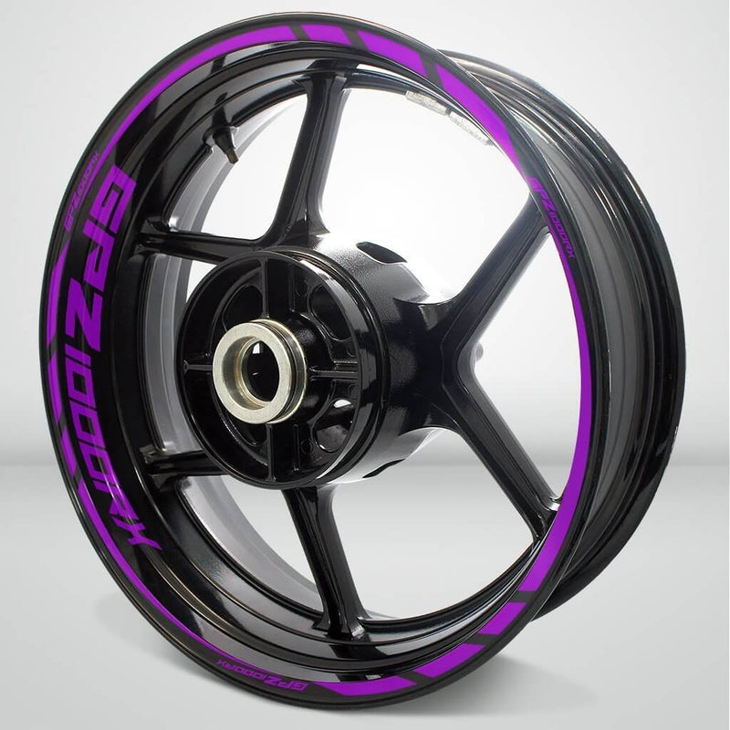 Kawasaki GPZ 1000RX Motorcycle Rim Wheel Decal Accessory Sticker - Motorcycle stickers and decals
