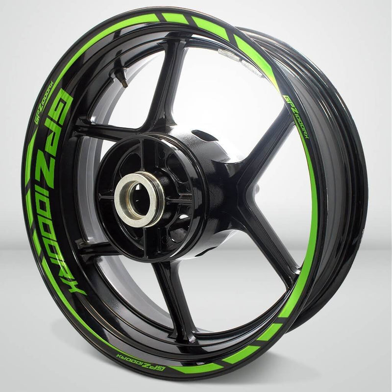 Kawasaki GPZ 1000RX Motorcycle Rim Wheel Decal Accessory Sticker - Motorcycle stickers and decals
