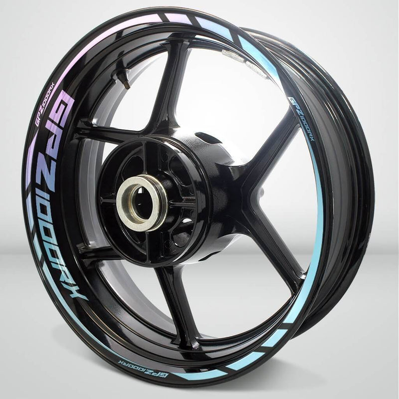 Kawasaki GPZ 1000RX Motorcycle Rim Wheel Decal Accessory Sticker - Motorcycle stickers and decals