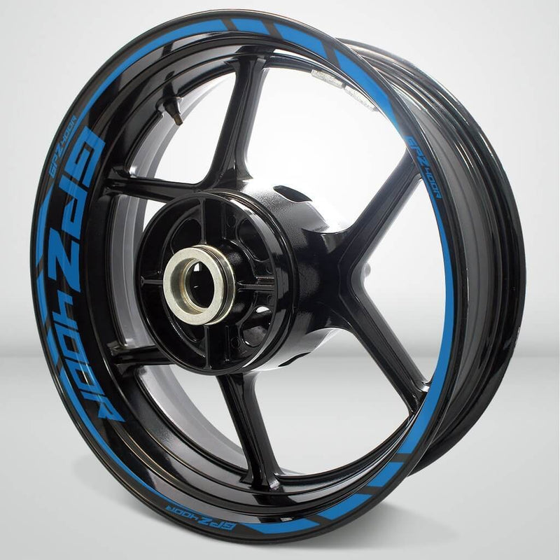 Kawasaki GPZ 400R Motorcycle Rim Wheel Decal Accessory Sticker - Motorcycle stickers and decals