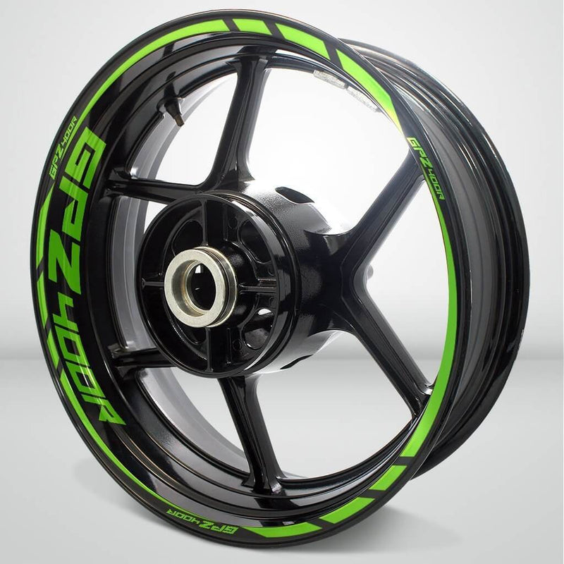 Kawasaki GPZ 400R Motorcycle Rim Wheel Decal Accessory Sticker - Motorcycle stickers and decals