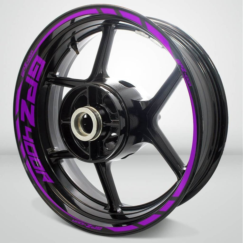 Kawasaki GPZ 400R Motorcycle Rim Wheel Decal Accessory Sticker - Motorcycle stickers and decals