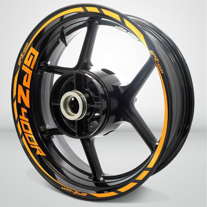Kawasaki GPZ 400R Motorcycle Rim Wheel Decal Accessory Sticker - Motorcycle stickers and decals