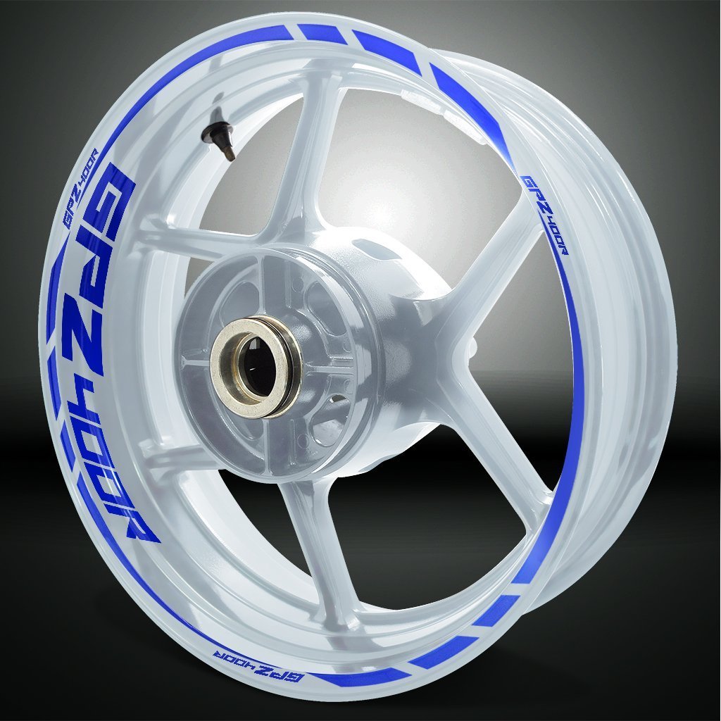 Kawasaki GPZ 400R Motorcycle Rim Wheel Decal Accessory Sticker - Stickman Vinyls