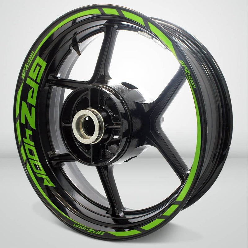 Kawasaki GPZ 400R Motorcycle Rim Wheel Decal Accessory Sticker - Motorcycle stickers and decals