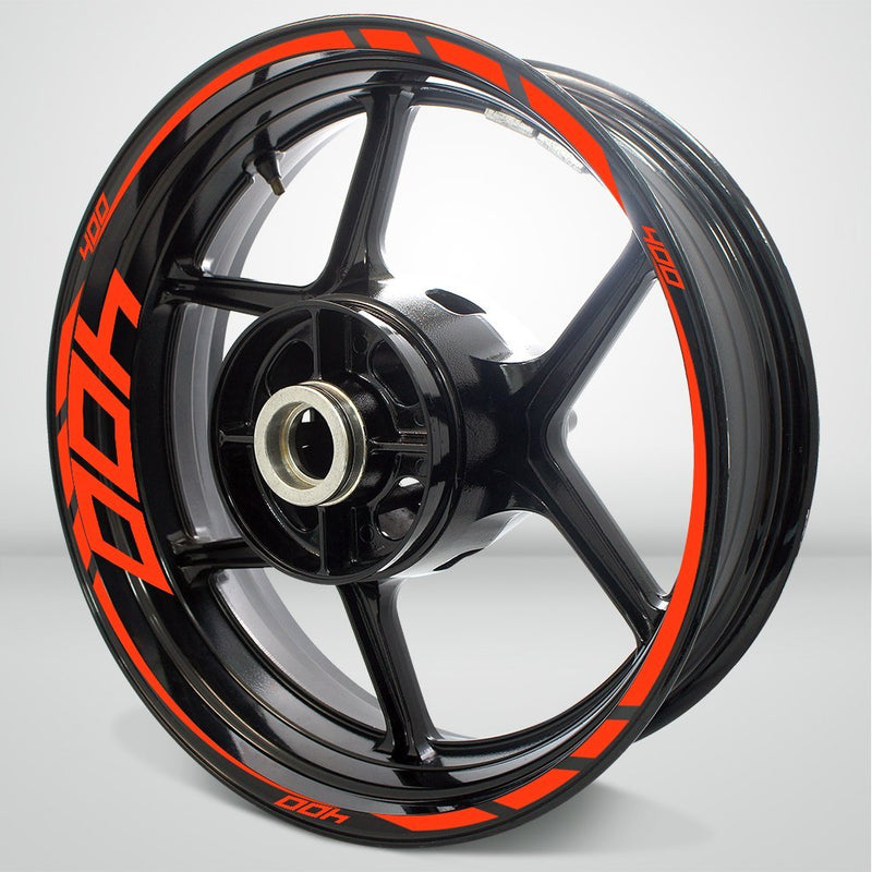 Kawasaki Ninja 400 Motorcycle Rim Wheel Decal Accessory Sticker - Motorcycle stickers and decals