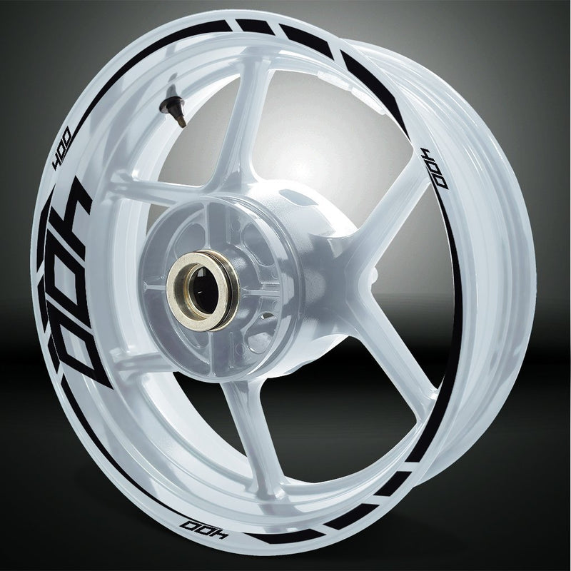 Kawasaki Ninja 400 Motorcycle Rim Wheel Decal Accessory Sticker - Motorcycle stickers and decals