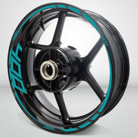 Kawasaki Ninja 400 Motorcycle Rim Wheel Decal Accessory Sticker - Motorcycle stickers and decals