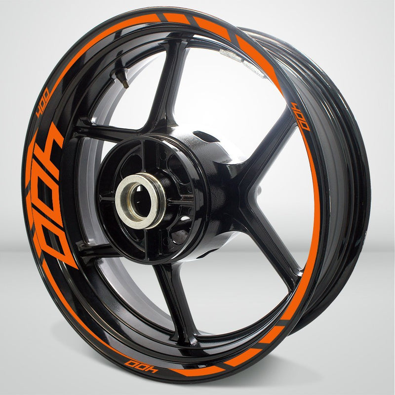 Kawasaki Ninja 400 Motorcycle Rim Wheel Decal Accessory Sticker - Motorcycle stickers and decals