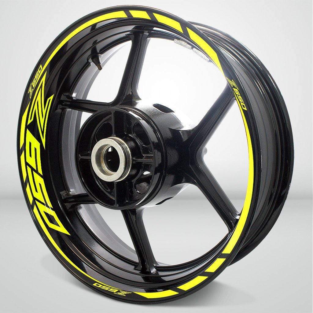 Kawasaki Z650 Motorcycle Rim Wheel Decal Accessory Sticker - Motorcycle stickers and decals