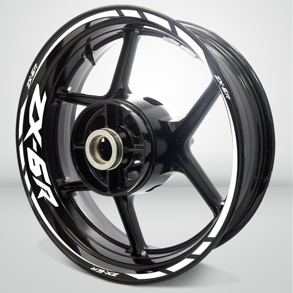 Kawasaki ZX6R Motorcycle Rim Wheel Decal Accessory Sticker - Motorcycle stickers and decals