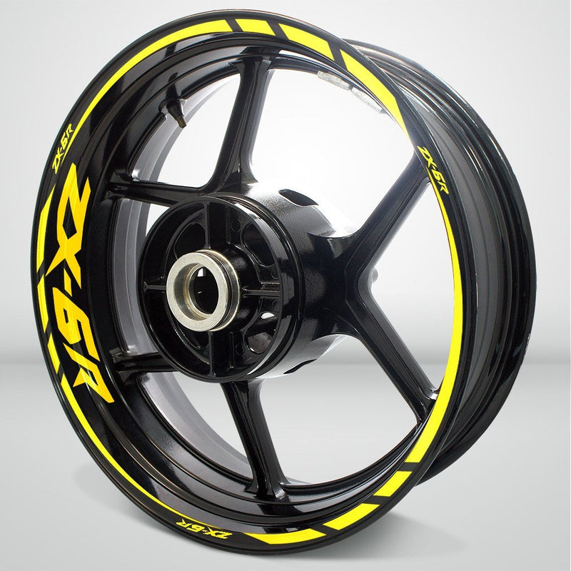 Kawasaki ZX6R Motorcycle Rim Wheel Decal Accessory Sticker - Motorcycle stickers and decals