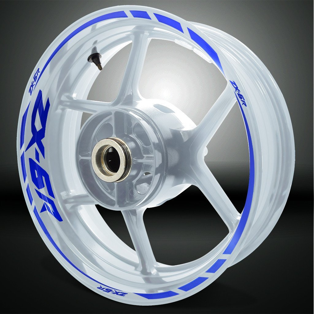 Kawasaki ZX6R Motorcycle Rim Wheel Decal Accessory Sticker - Motorcycle stickers and decals