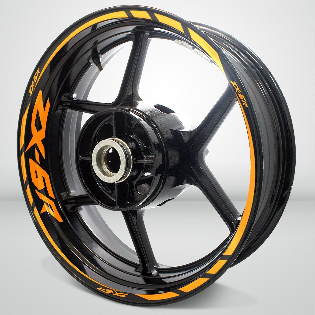 Kawasaki ZX6R Motorcycle Rim Wheel Decal Accessory Sticker - Motorcycle stickers and decals