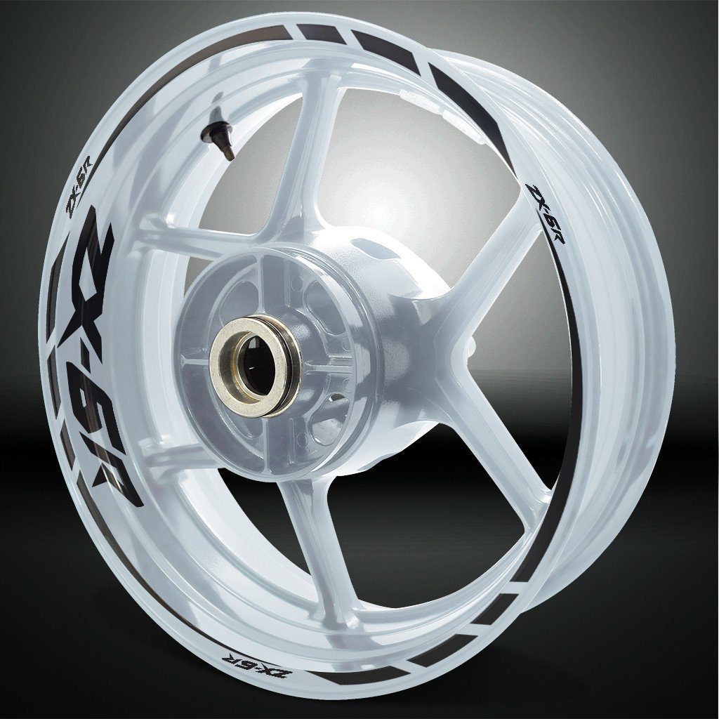 Kawasaki ZX6R Motorcycle Rim Wheel Decal Accessory Sticker - Motorcycle stickers and decals