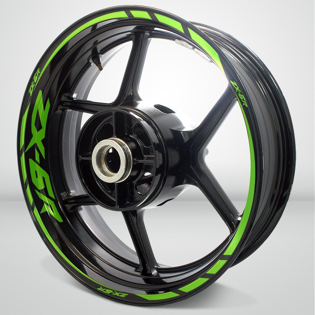 Kawasaki ZX6R Motorcycle Rim Wheel Decal Accessory Sticker - Motorcycle stickers and decals